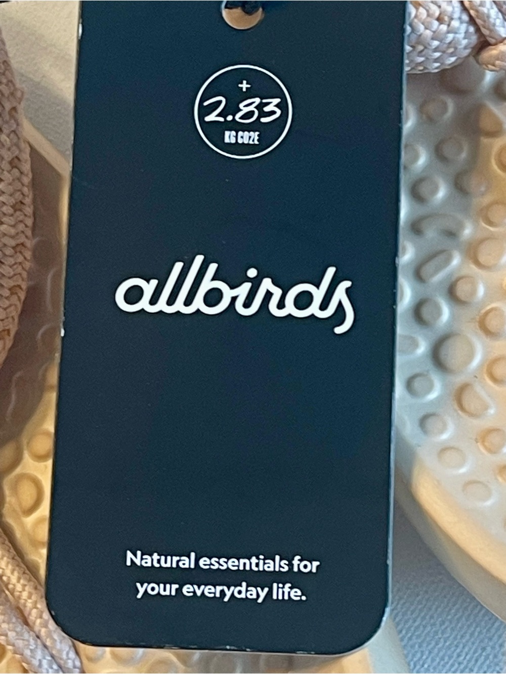 NWT ALLBIRDS SUGAR ZEFFERS 2 FLIP FLOPS UNISEX MENS 11 LUX BEIGE WOMENS 13 - Picture 9 of 9